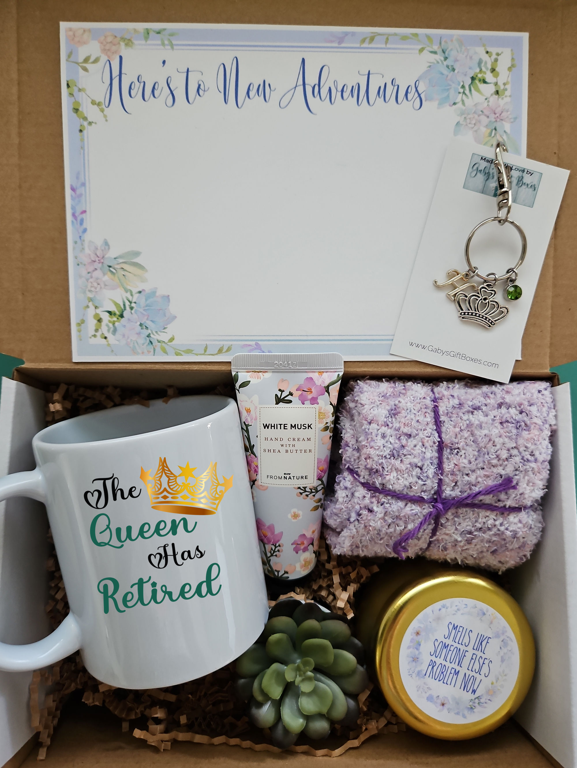 Personalized Happy Retirement Gift Box for Women