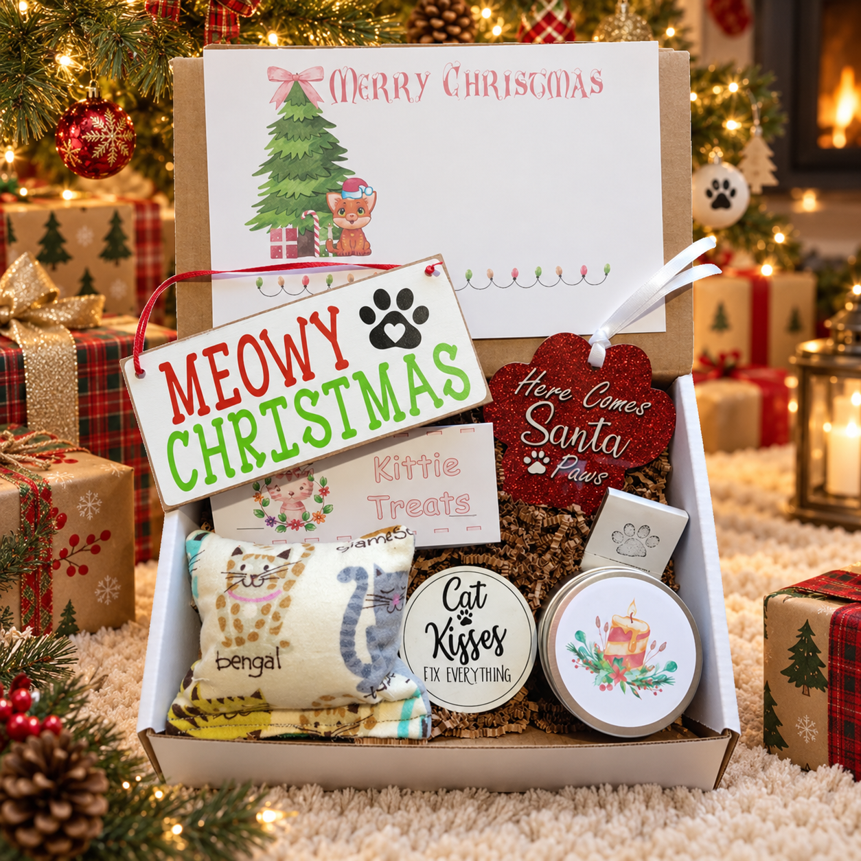 Cat Mom Christmas Gift Box