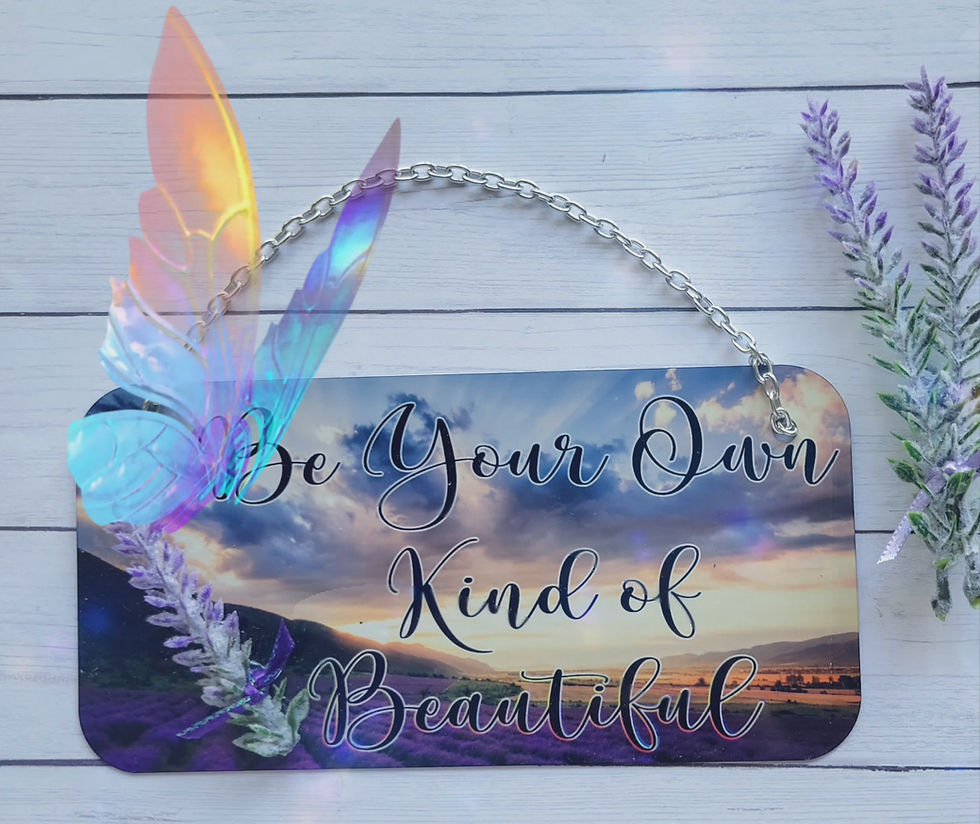 Thumbnail: Zen "Be Your Own Kind of Beautiful" Metal Wall or Wreath Sign