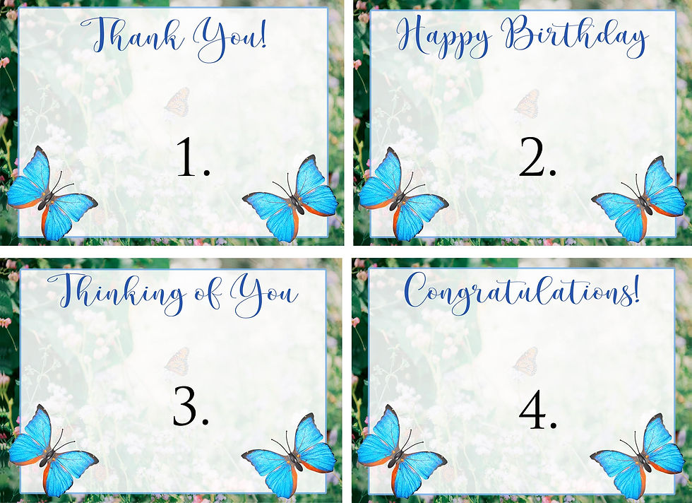 Thumbnail: Blue Monarch Butterfly Gift Box