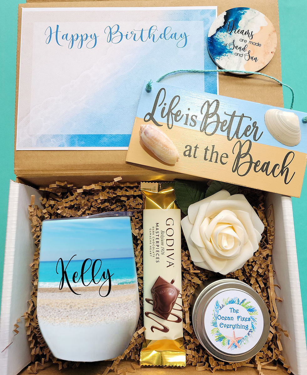HBD Beachy Wine Box