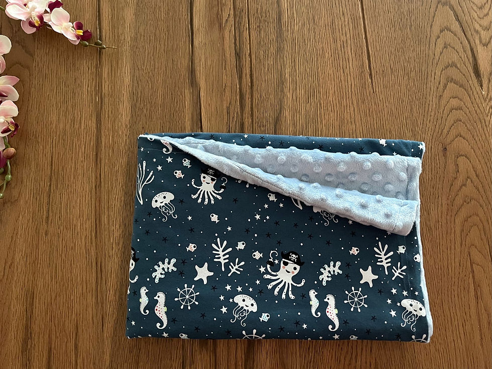 Kuscheldecke Baby Unterwasser blau ¦ hellblau