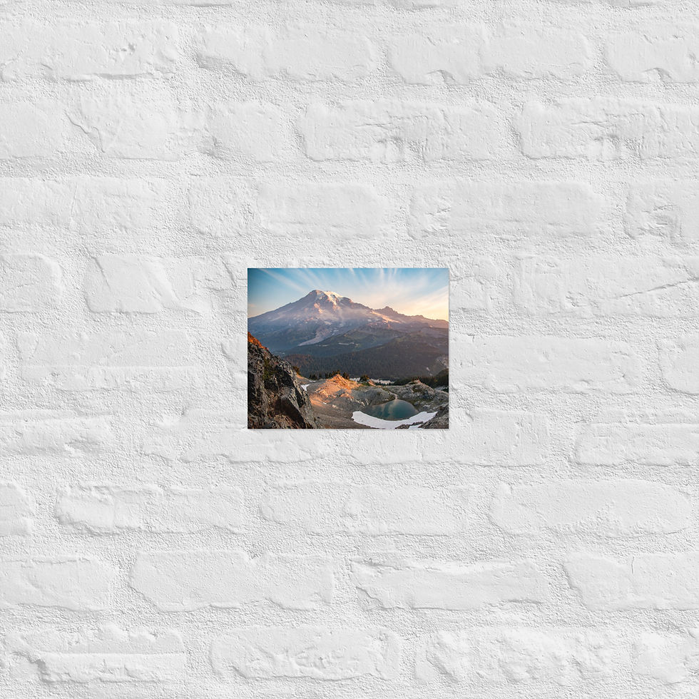Thumbnail: Mt. Rainer Sunrise - Matte Poster