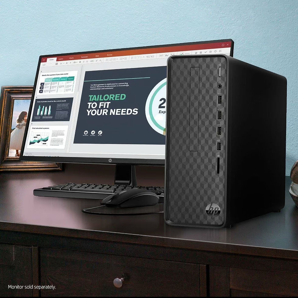 Thumbnail: HP Slim Desktop CPU | Intel i5-12th | 8Gb Ram | 512GB | Win 11+MSO 2021 | Black