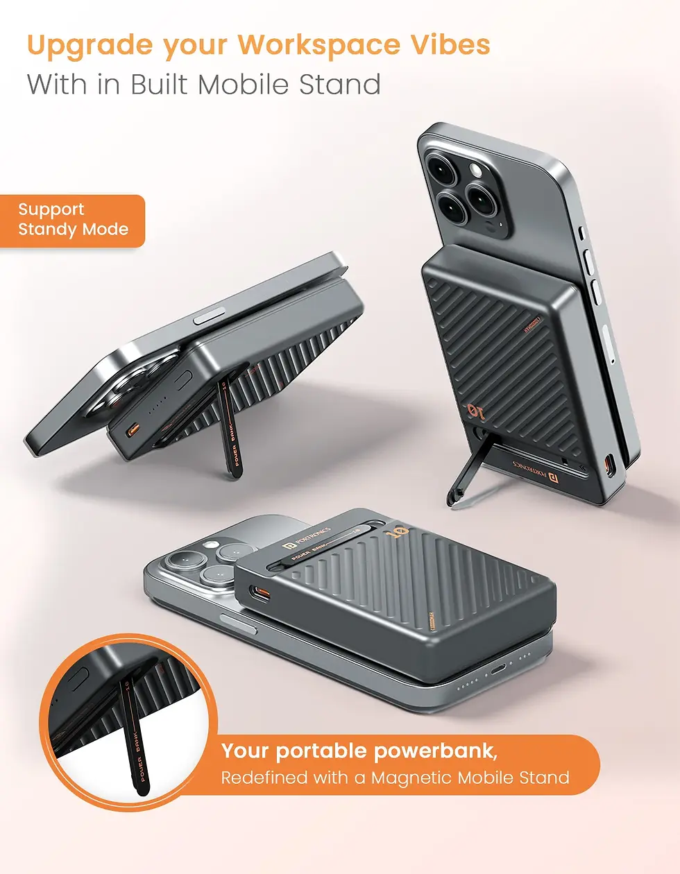 Thumbnail: Portronics Chyro Power Bank | 15W Wireless Charging | 20W Max Wired Output 