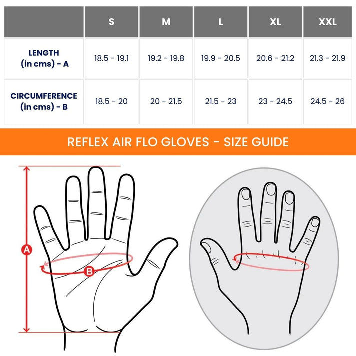 Thumbnail: REFLEX AIR FLO DUAL-SPORT MOTORCYCLE RIDING GLOVES - ORANGE|MOTOTECH