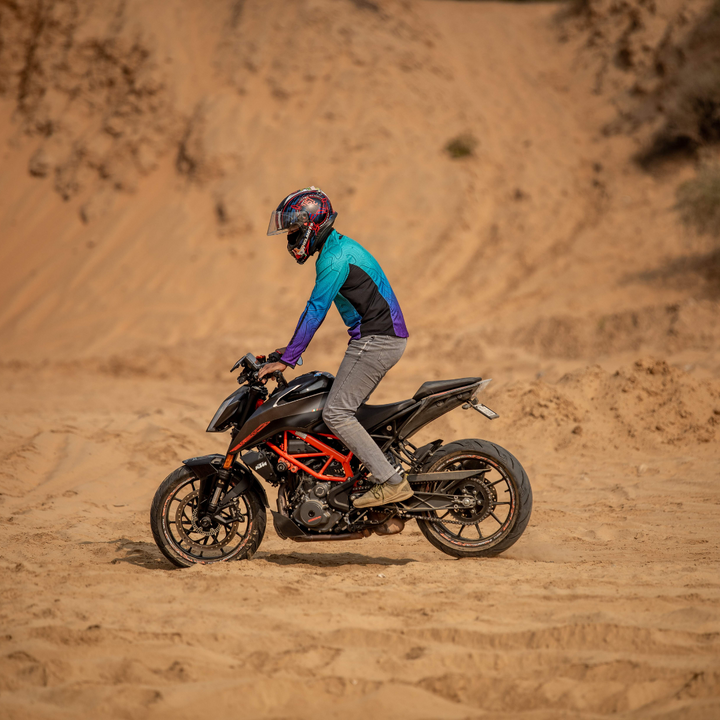 Thumbnail: 98F MOTO JERSEY ESCAPE CANYON SERIES LIGHT BLUE & PURPLE
