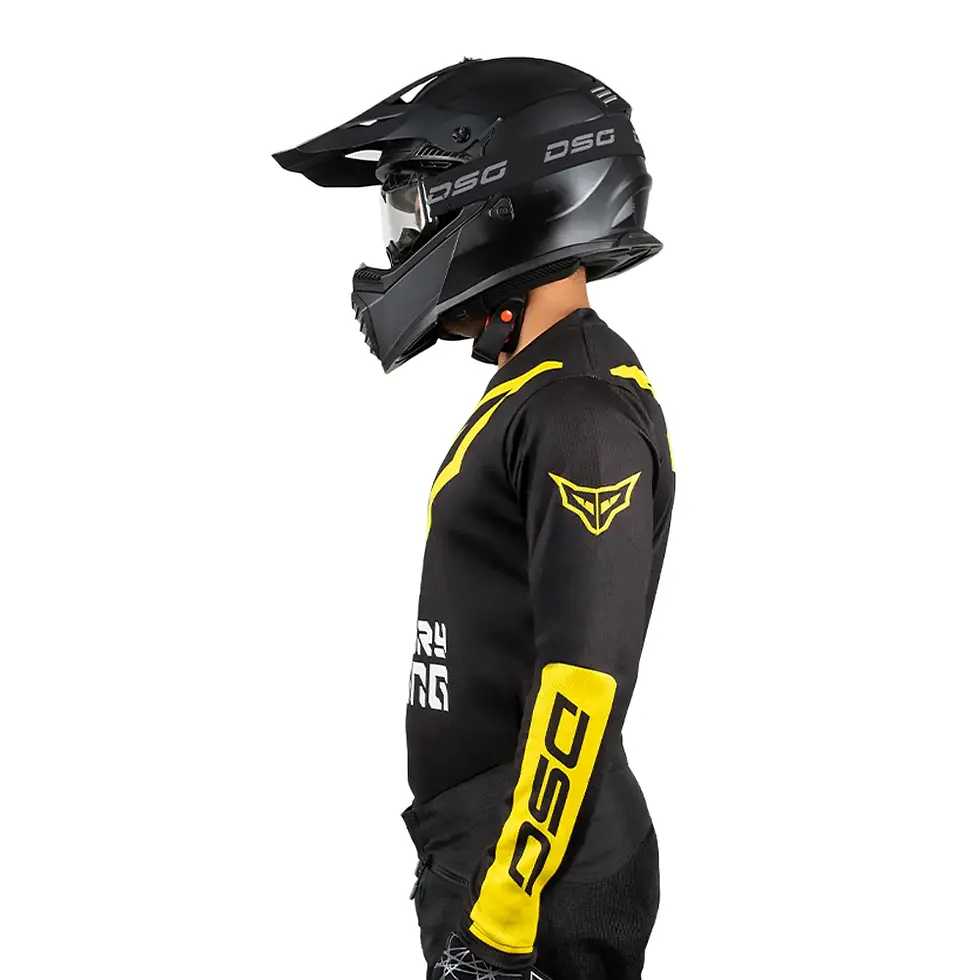 Thumbnail: DSG ALPHA RACING JERSEY: BLACK YELLOW