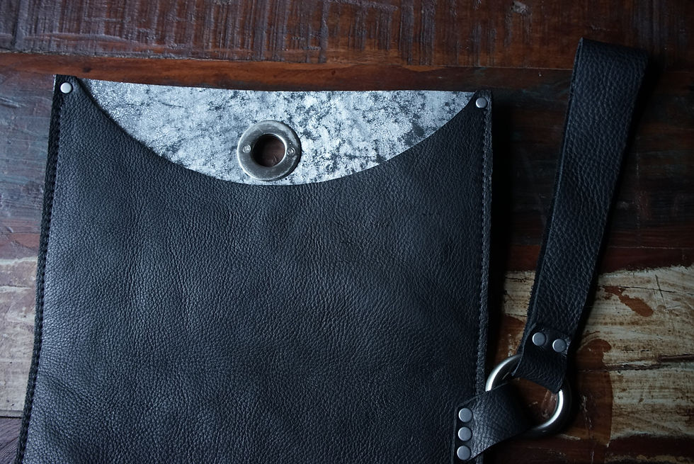 Thumbnail: The Lory Clutch | Black  With Silver Lining