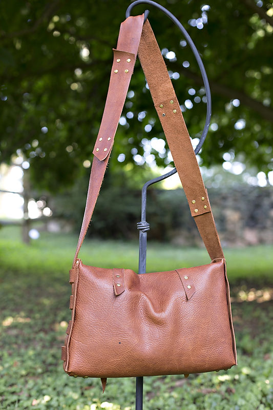 Thumbnail: Messenger Pigeon | Rust Leather Messenger Bag