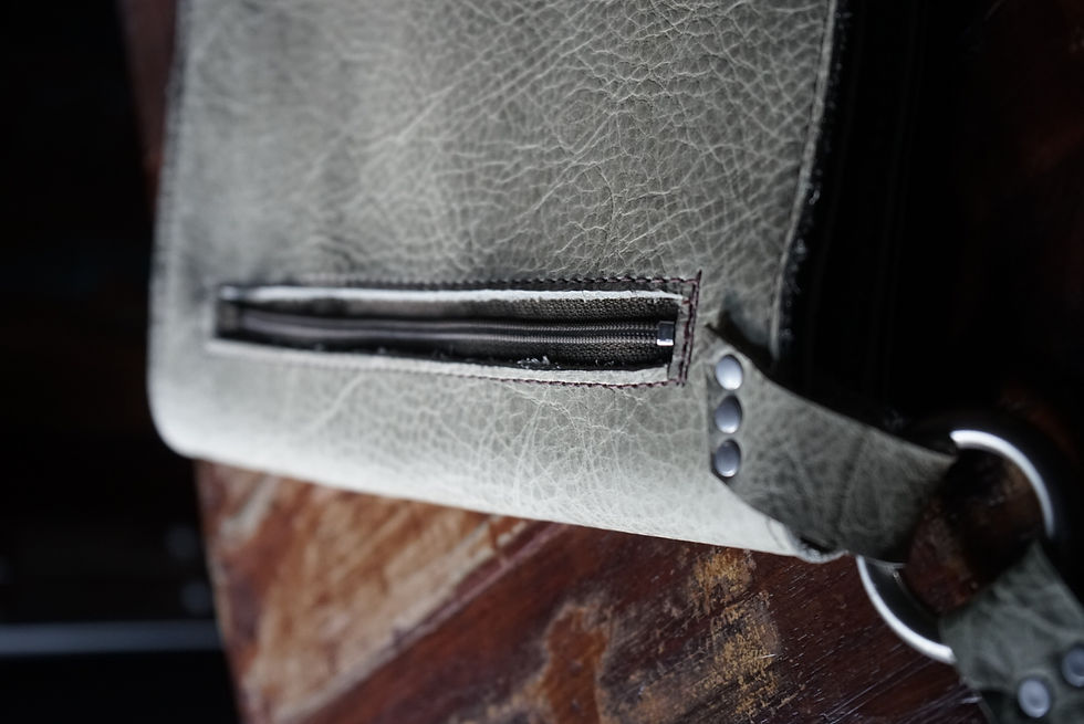 Thumbnail: The Lory Clutch | Sage With Dark Olive Lining