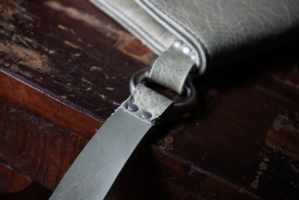 Thumbnail: The Lory Clutch | Sage With Dark Olive Lining