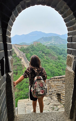 Jasmine walking on the Great Wall of China | EvolvExplore