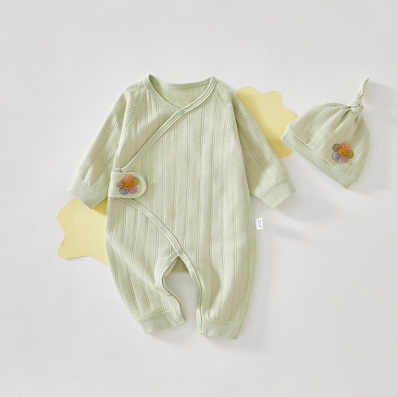 Thumbnail: Newborn Butterfly Jumpsuit - Pure Cotton Baby Clothes