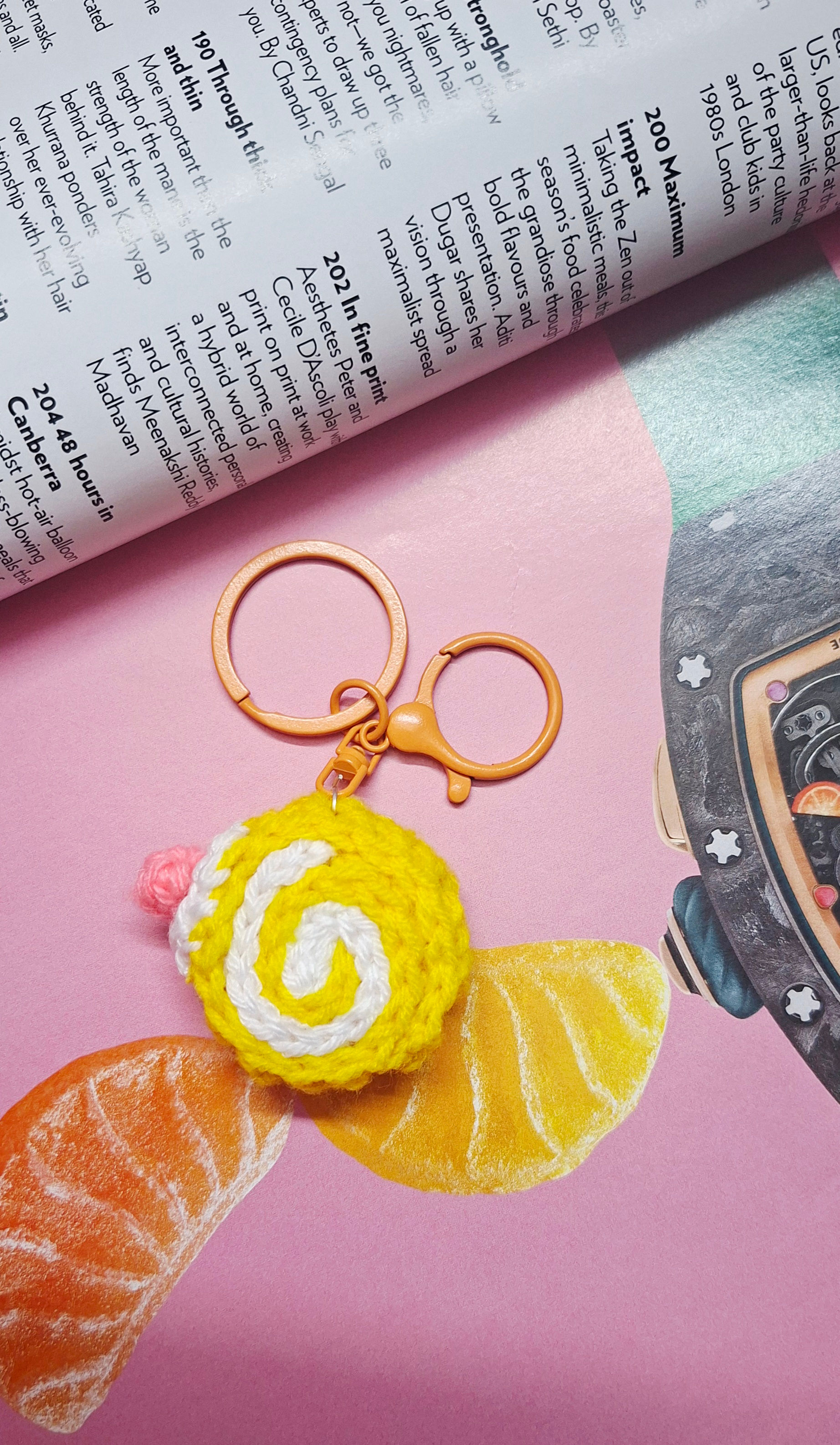 Crochet Keychain Yellow
