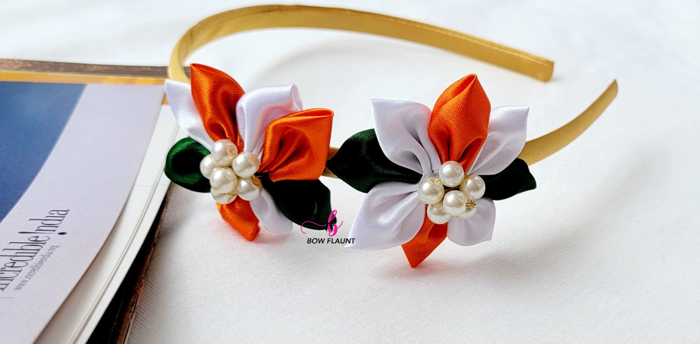 Tricolour Floral Hairband