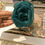 Thumbnail: Organza Rose Clutcher Deep Sea Green