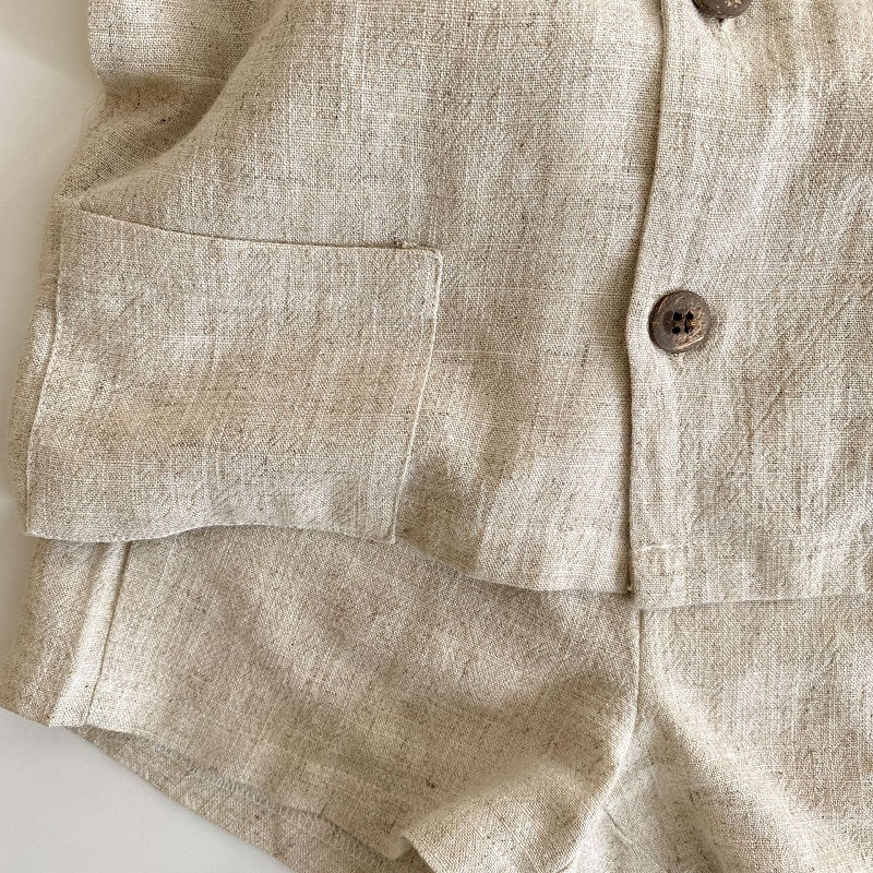 Thumbnail: Summer Baby Clothes Set - Shirt & Shorts for Infants