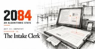 2084: An Algorithmic State — Act III: Empathy, Chapter 16: The Intake Clerk