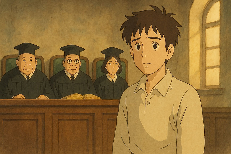 In the quiet tension of a courtroom, the weight of justice hangs between innocence and assumption—where truth must be proven, yet guilt is often presumed.