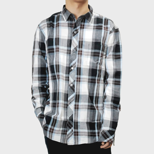 BLUE LABEL チェック柄 長袖 Tシャツ 38 zy-00074z.jpg