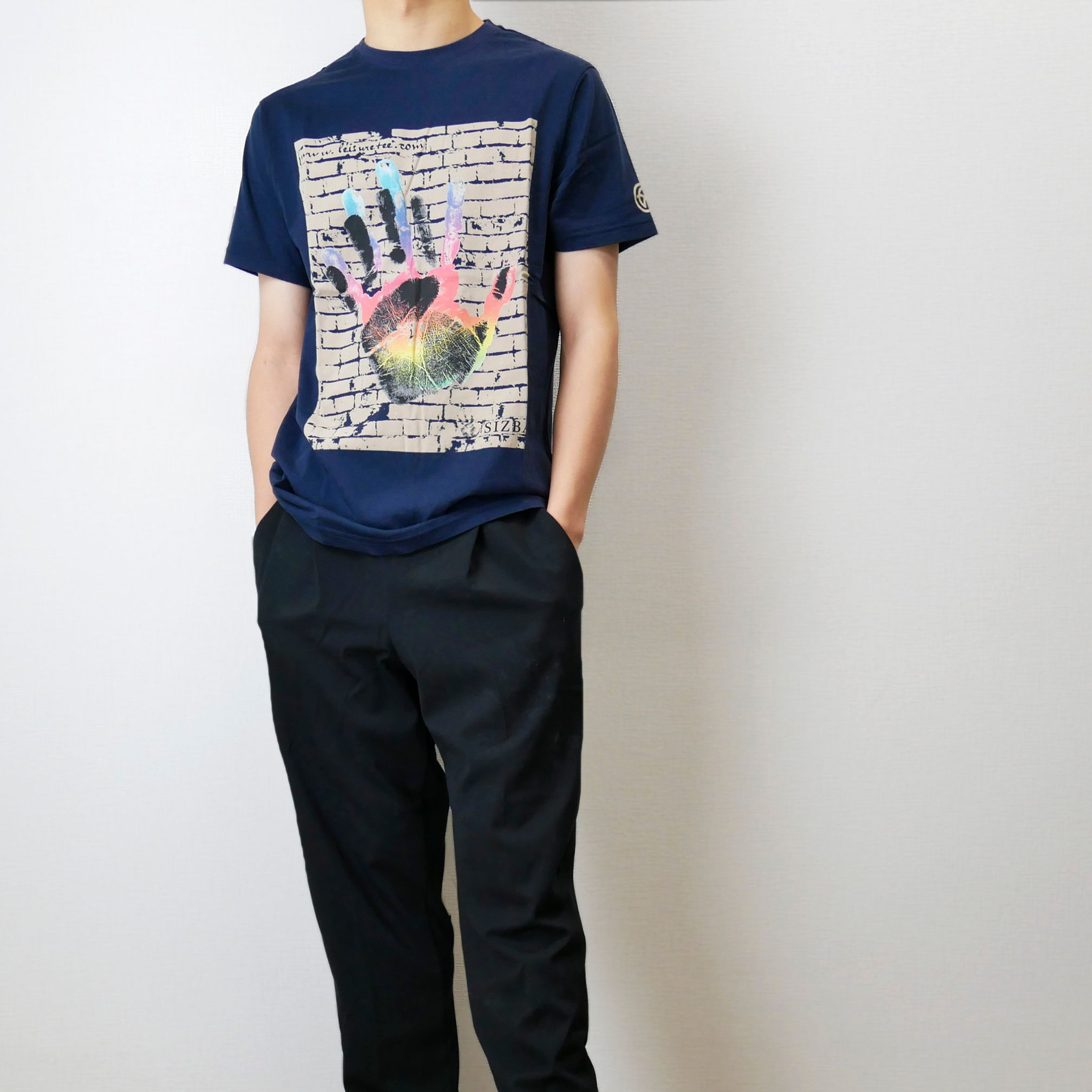 半袖グラフィックTシャツTシャツ The Hand
