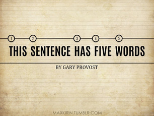 This Sentence Has Five Words