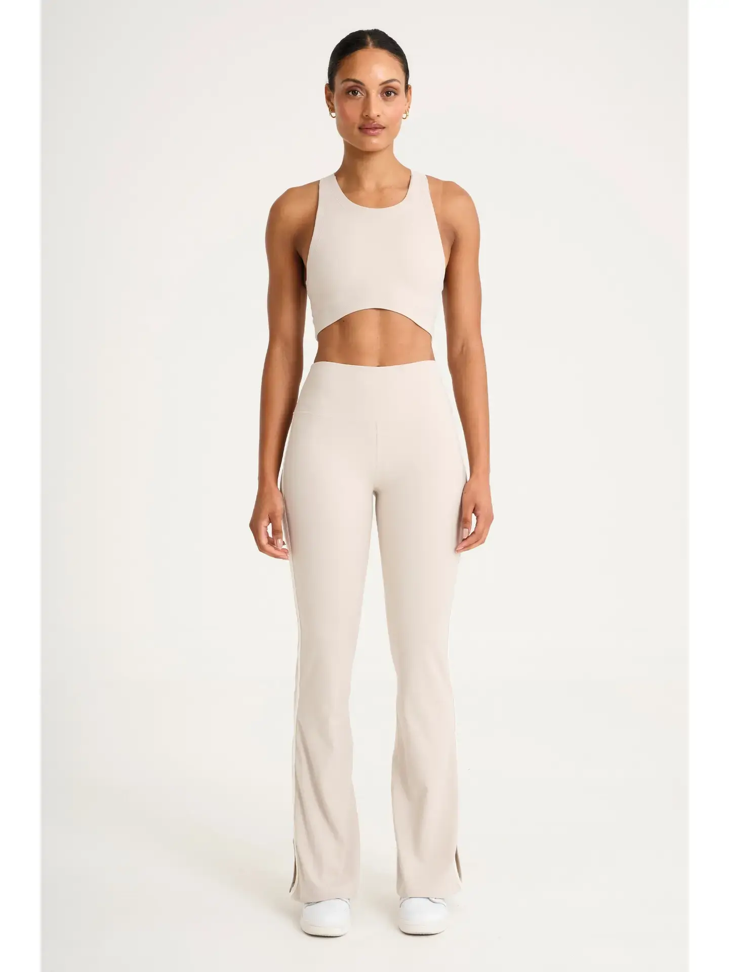 All Fenix Cloudcore Contrast Flared Legging - Stone