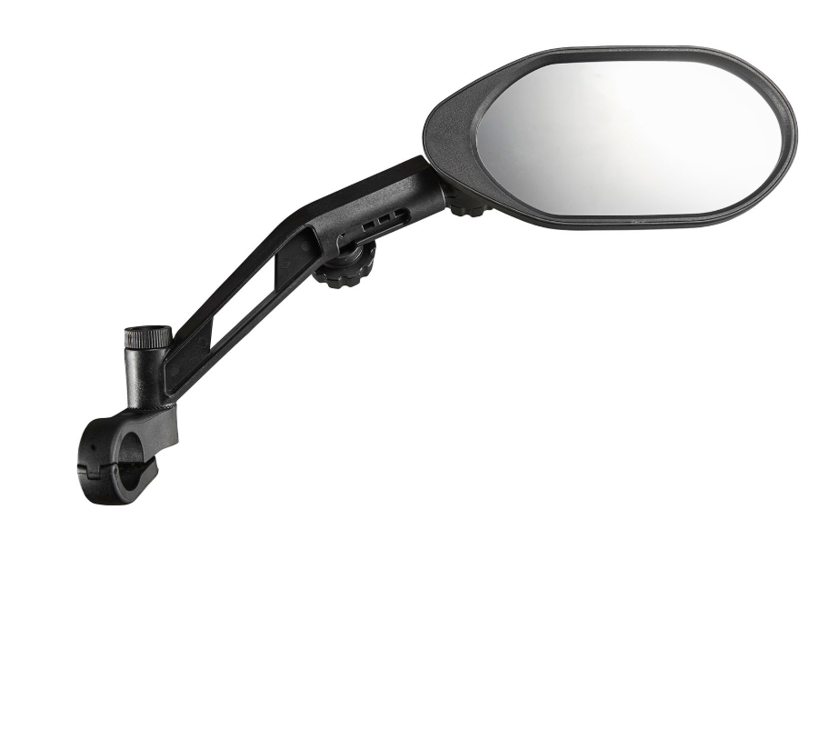 bike handlebar mirror black front view