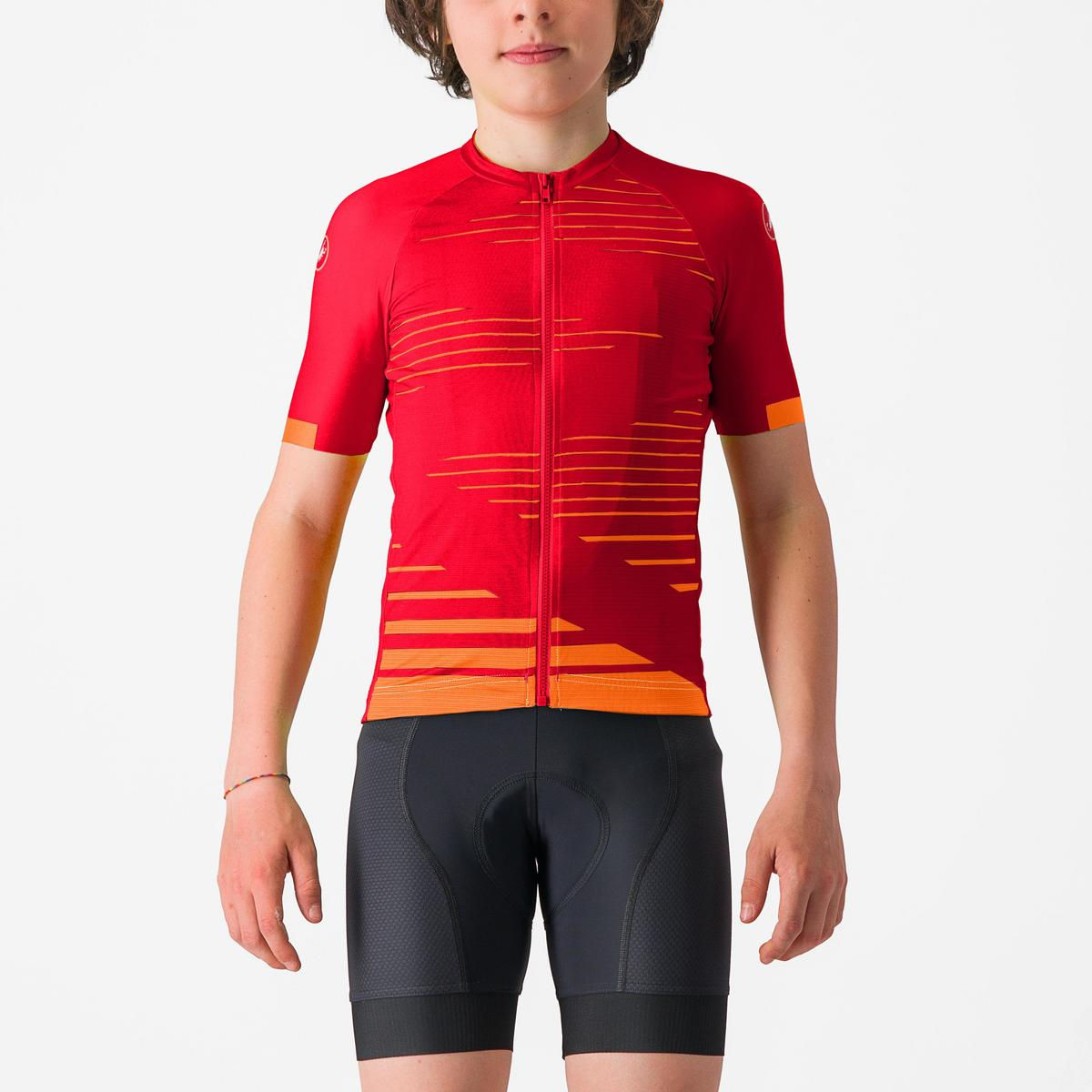 Castelli Aero Kids Jersey - Rich Red/Organge