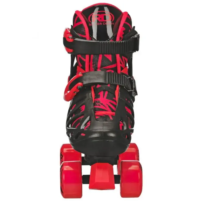 Thumbnail: RDS Trac Star Skate Boys Black Red Adjustable Roller Skates