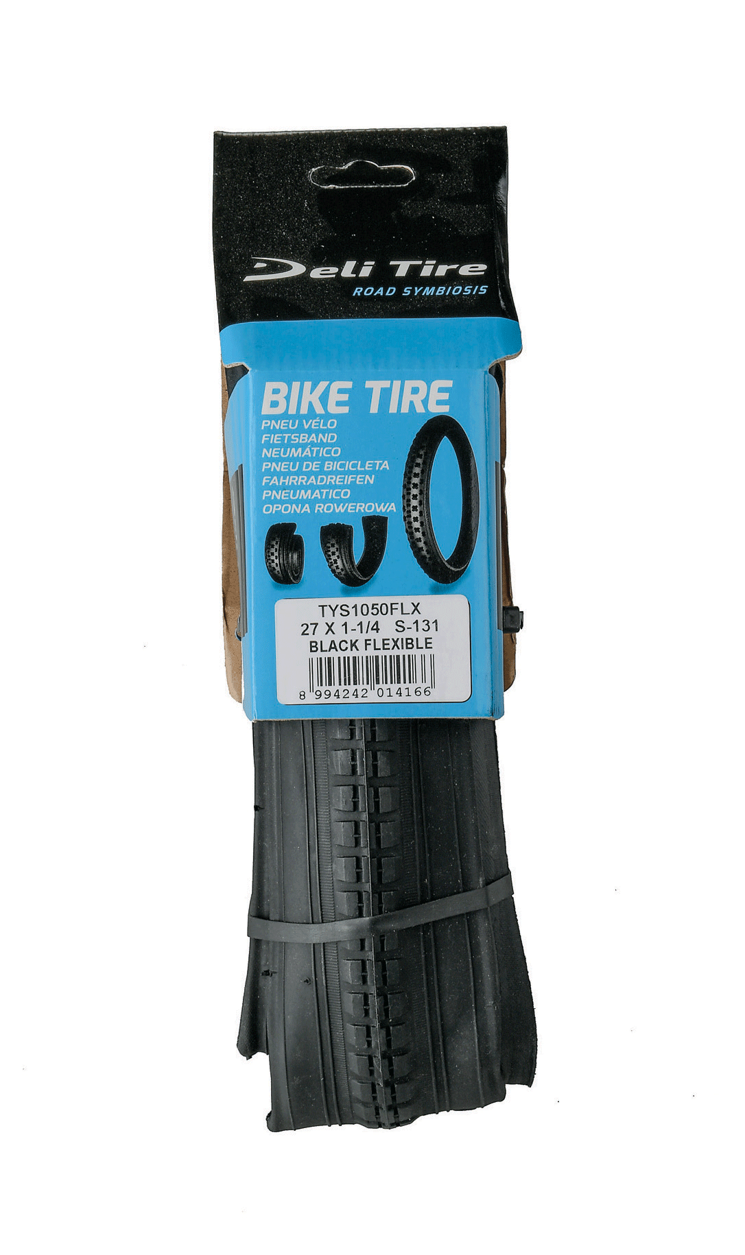 27 X 1-1/4 Black Flexible Tyre