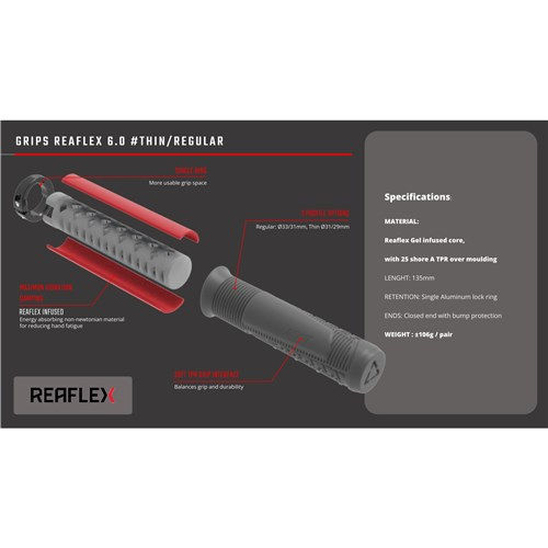 Thumbnail: Leatt ReaFlex 6.0 Grips - 31mm Regular