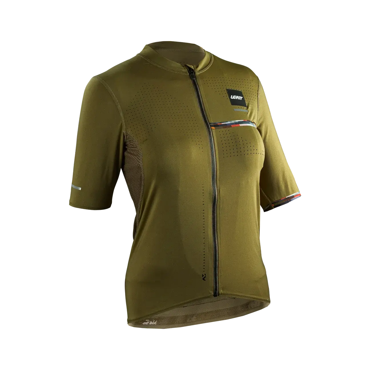 Leatt Women's Endurance 5.0 Cargo MTB Jersey Brass Brown front view