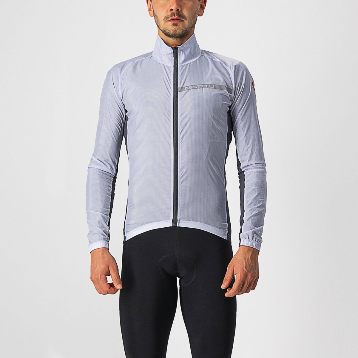 Castelli Squadra Stretch Jacket - Silver Gray/Dark Grey