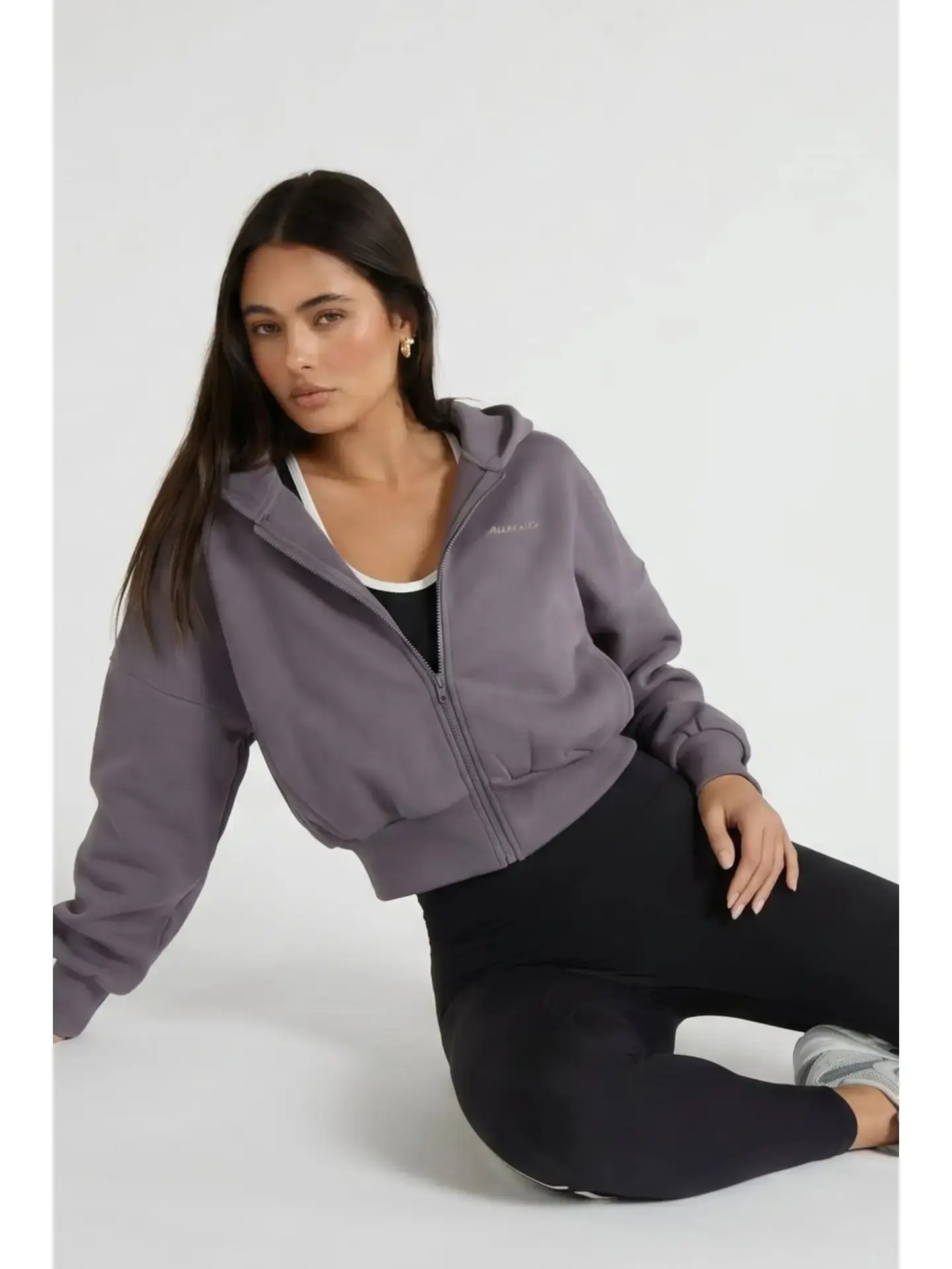 All Fenix Cropped Zip Hoodie