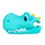 Thumbnail: I-GLIDE Scootee Cuteez Dinosaur Head - Aqua