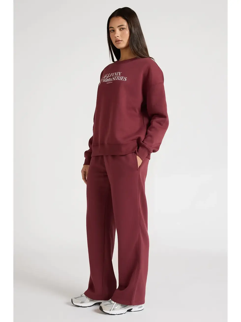 Thumbnail: All Fenix Pilates Series Crew Jumper - Burgundy
