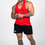 Thumbnail: FKN Men's Shred Cuts Gym Stringer Singlet - Red