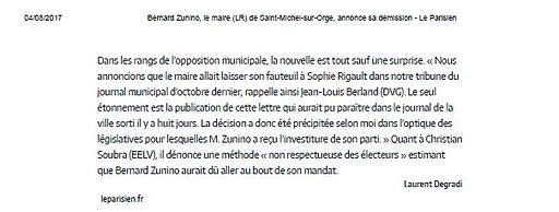 L'opposition à Bernard Zunino pour Grand Bois