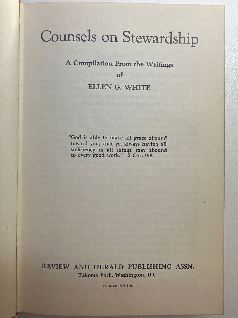 Thumbnail: Counsels on Stewardship by Ellen G. White