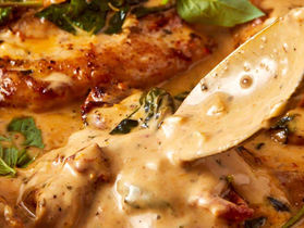 #Receta: langostinos cremosos al estilo toscano