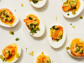 #Receta: huevos duros con mayonesa de páprika