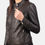 Thumbnail: Rave Brown Leather Biker Jacket