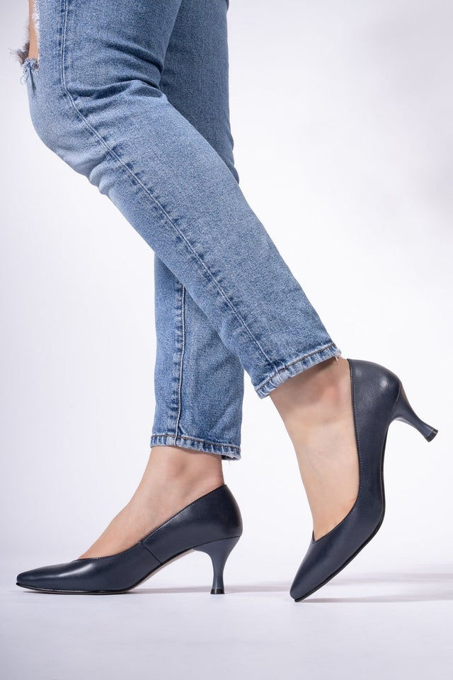 Women's Genuine Leather Heeled Shoes