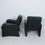 Miniature : Fauteuil cuir noir 1970 allemagne