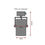 Miniatura: Spot tubo 729/1 com Adaptador para Lâmpada Par30 CDMR