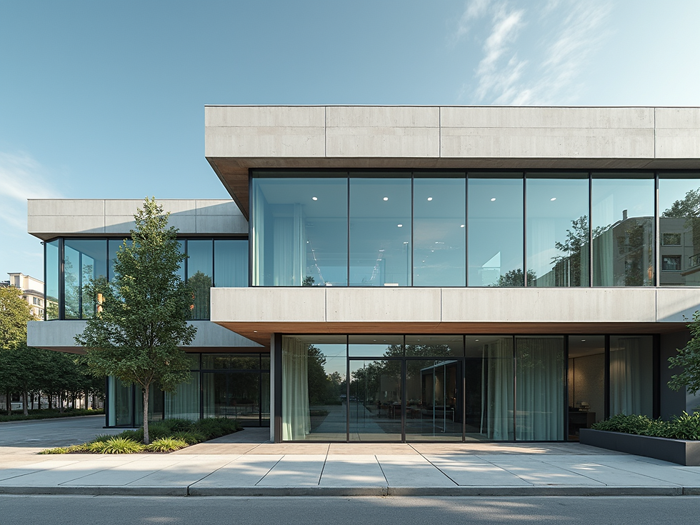 A-modern-commercial-building-facade-featuring-structural-glass-and-cladding-with-clean-pro