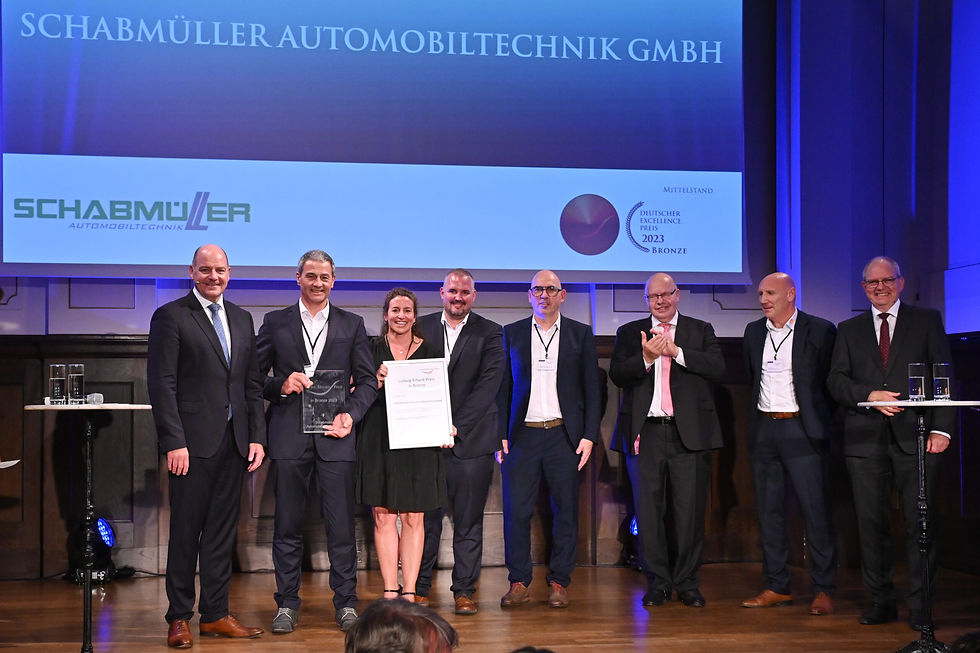 Ehrung der Schabmüller Automobiltechnik GmbH in der Preisverleihung 2023