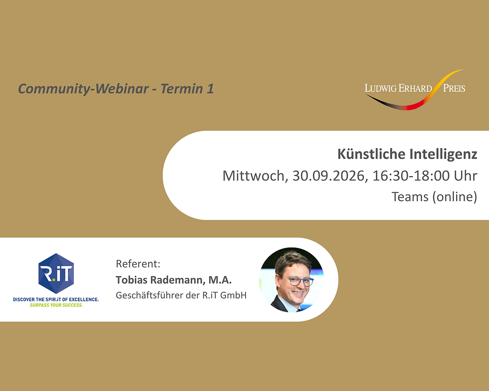 Jetzt anmelden zum ersten Community-Webinar zum Thema "KI"